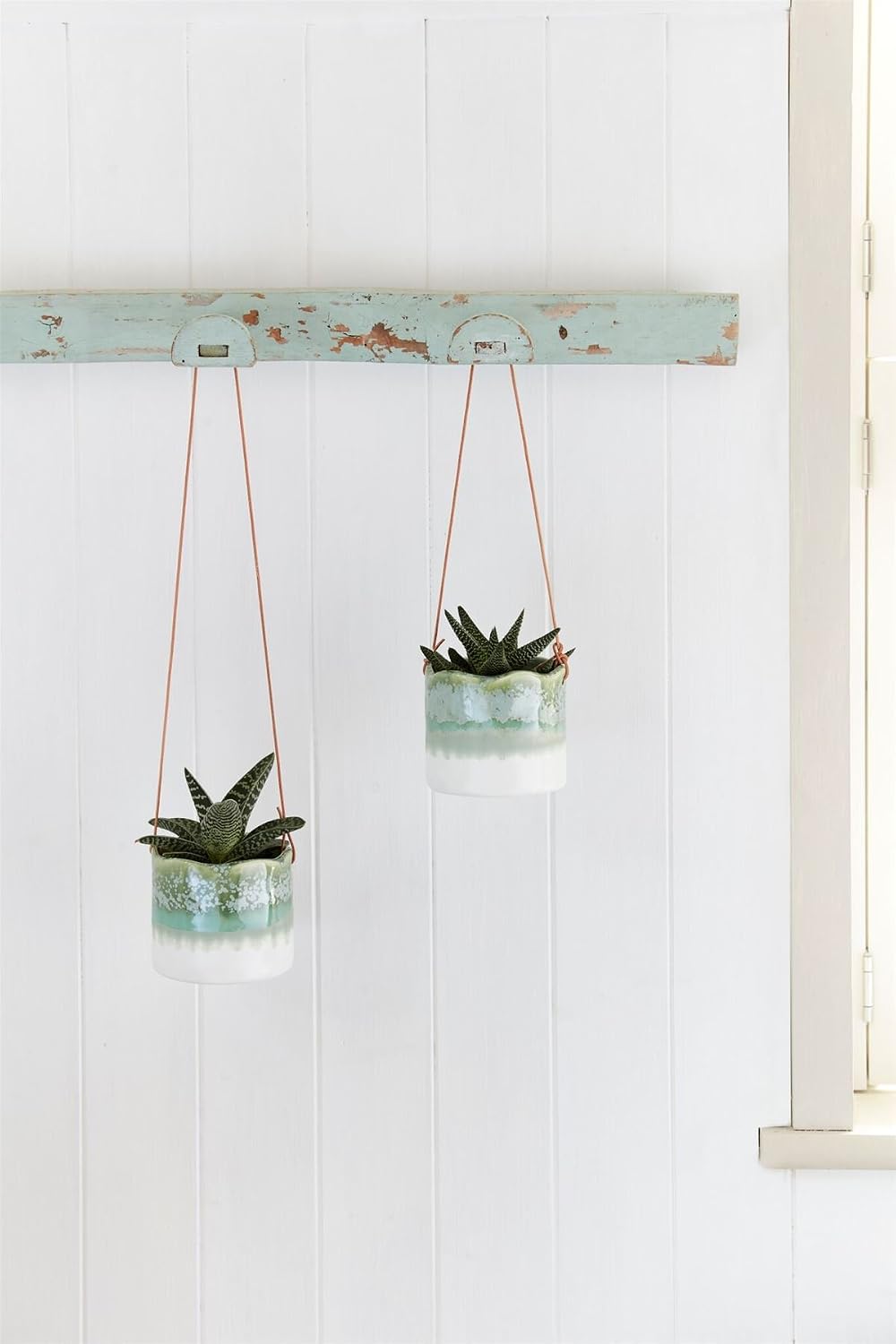 Burgon & Ball 'Wave' Hanging Pot, Green, 13 cm x 20 cm x 8 cm - Image 4