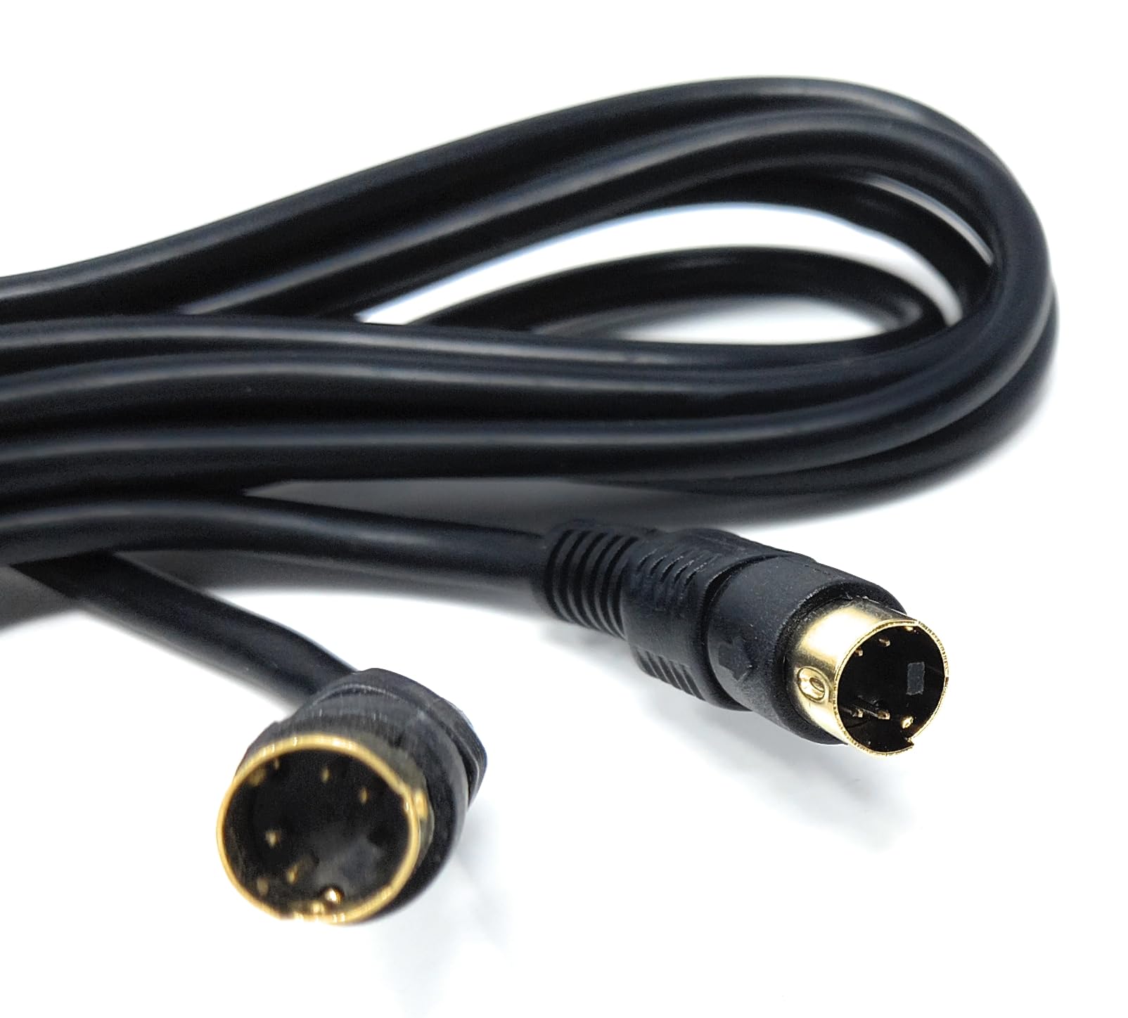 DRUT 7.5m S-Video (SVHS) Cable 4-pin Male to Male Gold Plated Compatible With TV, HDTV, DVD, VCR, Camcorder, Game Console 24.6ft