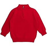 RUGGEDBUTTS Baby/Toddler Boys Quarter Zip Sweater