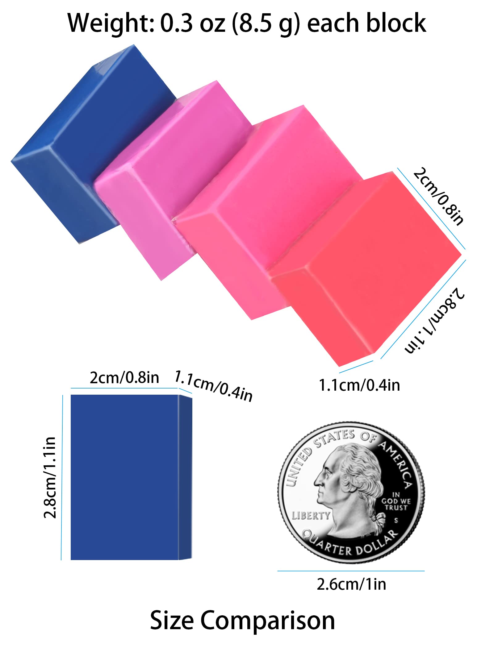 Super Valuable 32 Colors Small Block Polymer Clay Set Oven Bake Clay, Tomorotec Non-Toxic Molding DIY Baking for Kids, Artists (Softer)