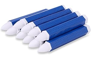 GENERIC White Tire Marking Crayons – 10-Pack Industrial Wax Crayon Sticks (3.94 x 0.57 Inches), For Marking on Rubber,Leather, Fabric, Wood, Metal, roofing felt and Concrete – Wet & Dry Surface Compatible