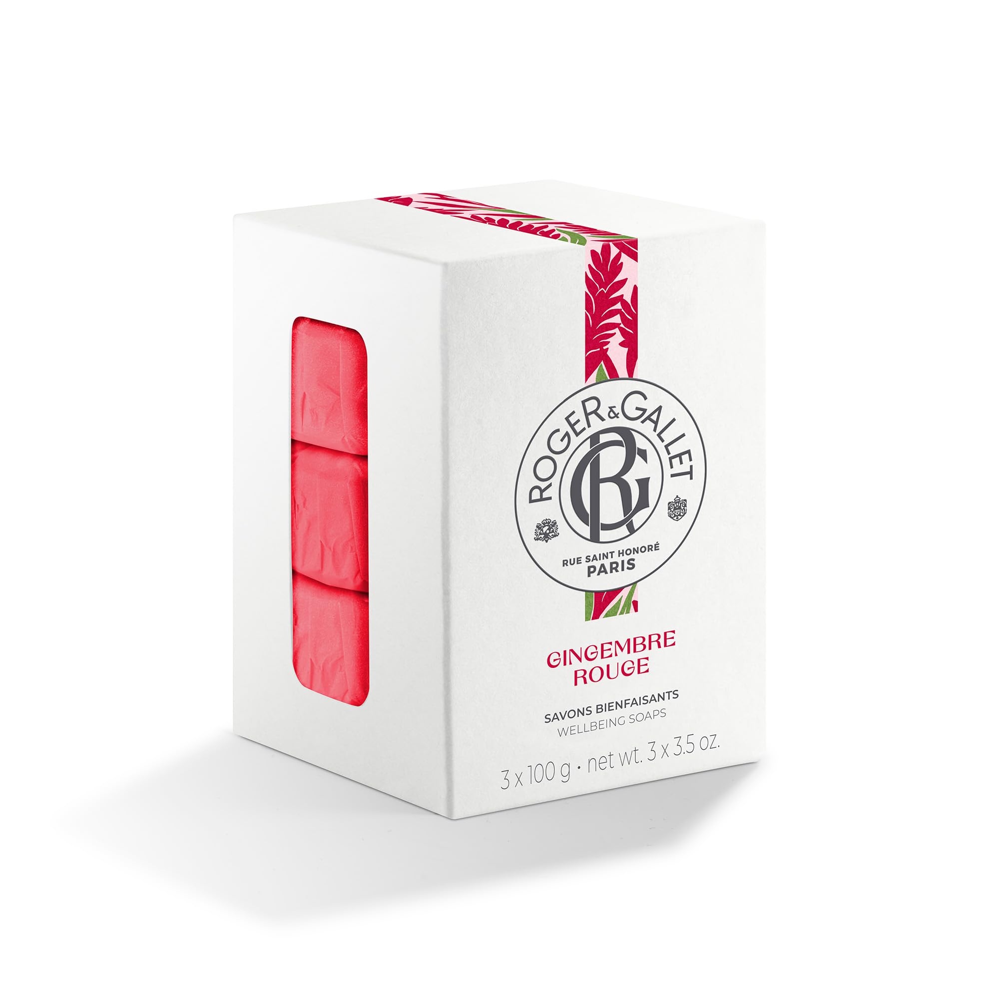 Roger & Gallet Gingembre Rouge Soap 3 x 100g