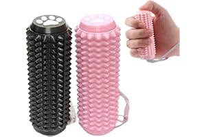 MARSABALL 2PCS Little Ouchies Pain Fidget, Pain Stim Tool Spiky Sensory Fidget Toys For Adults Anxiety Relief, Portable ADHD Autism Clicker, Grippie For Focus & Skin Picking, Stress Relief Gift For Teens -Black