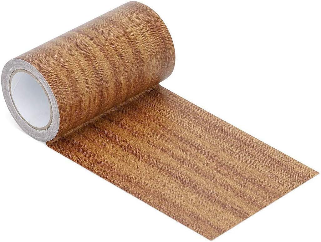 DUDUA Woodgrain Patterned Duct Tape Wood Effect Repair Adhensive Duct Tape for Furniture Door Craft 8cm x 4.57m (Antique Oak)