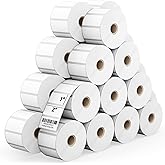 Printholic 24 Rolls 2" x 1" Direct Thermal Labels for Barcodes Postage Address Shipping Labels Compatible with Rollo & Zebra Desktop Printers Adhesive - 1300 Labels/Roll