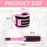 flintronic Ankle Straps for Cable Machine with Double D-Rings Neoprene view 2