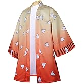 ACEFAST INC Zenitsu Tanjiro Cosplay Costume Outfit Robe Costume Anime Jackets