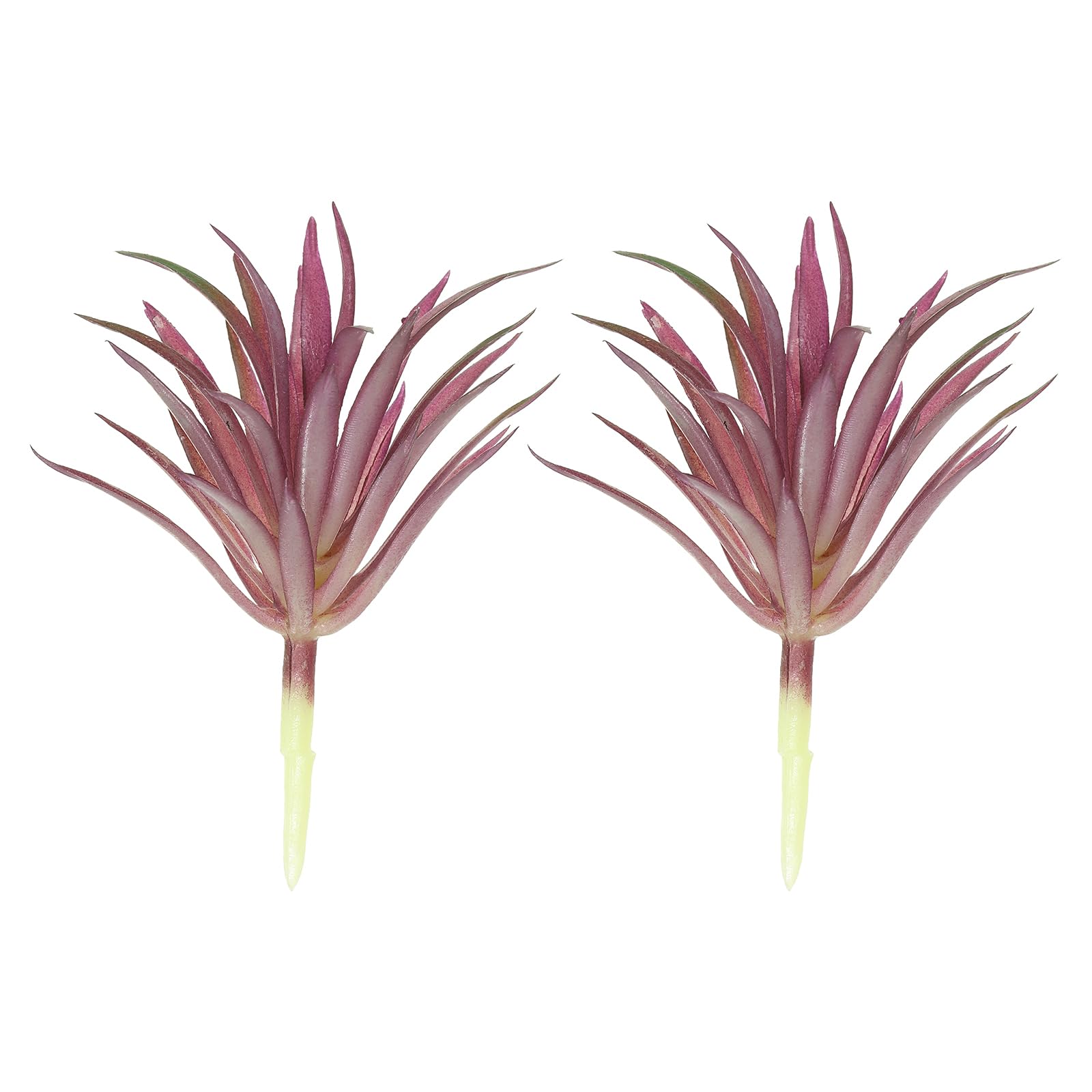 PATIKIL Artificial Succulent Plants, 2 Pack Small Fake Plants Faux Succulents Plant Unpotted for Home Garden Decoration, Burgundy