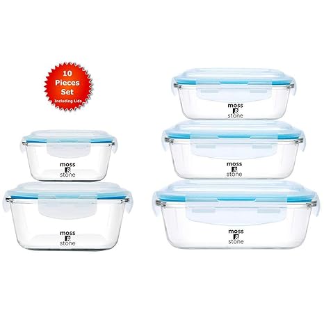 Amazon.com: Moss & Stone Contenedores rectangulares de ...