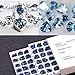Sekluxy Ocean Hearts Bracelet with Swarovski Crystal,White Gold Plated Adjustable Tennis Bracelet in Gift Box