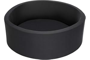 TrendBox Soft Foam Sponge Indoor Round Ball Pit,Ideal for Children - Black