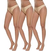 MANZI 3 Pairs Toeless Pantyhose Tights for Women Ultra Thin 10D Toe Open Control Top Pantyhose