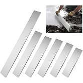 PullCrease 6 Pcs Tile Screed Sets Concrete Screed Board 3/4" x 4" x 1.5', 2', 2.5', 3', 4' and 6' Length Aluminum Alloy Screeding Tool for Large Concrete Pours Leveling and Precise Flat Work