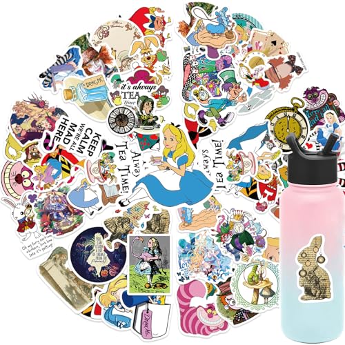 Alice Wonderland Stickers Pack Waterproof Sticker