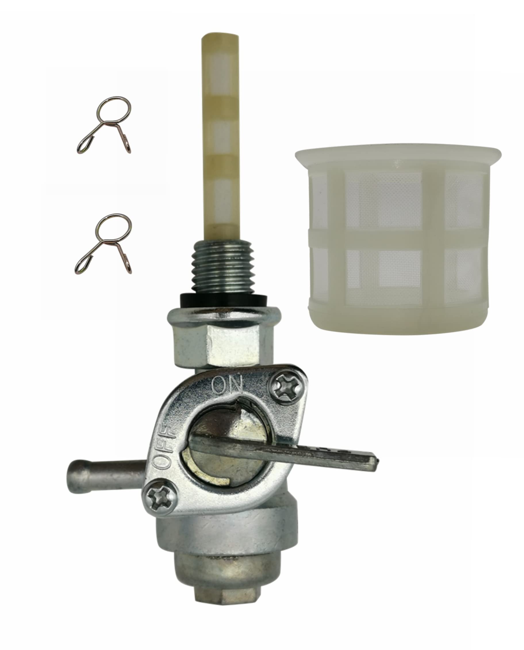 Photo 1 of YAMAKATO Generator Petcock Fuel Tank Shut Off Valve Gas Switch 310574GS for Champion Generac 310573GS 193272GS 204743GS All Power Briggs and Stratton etc., M10X1.25mm