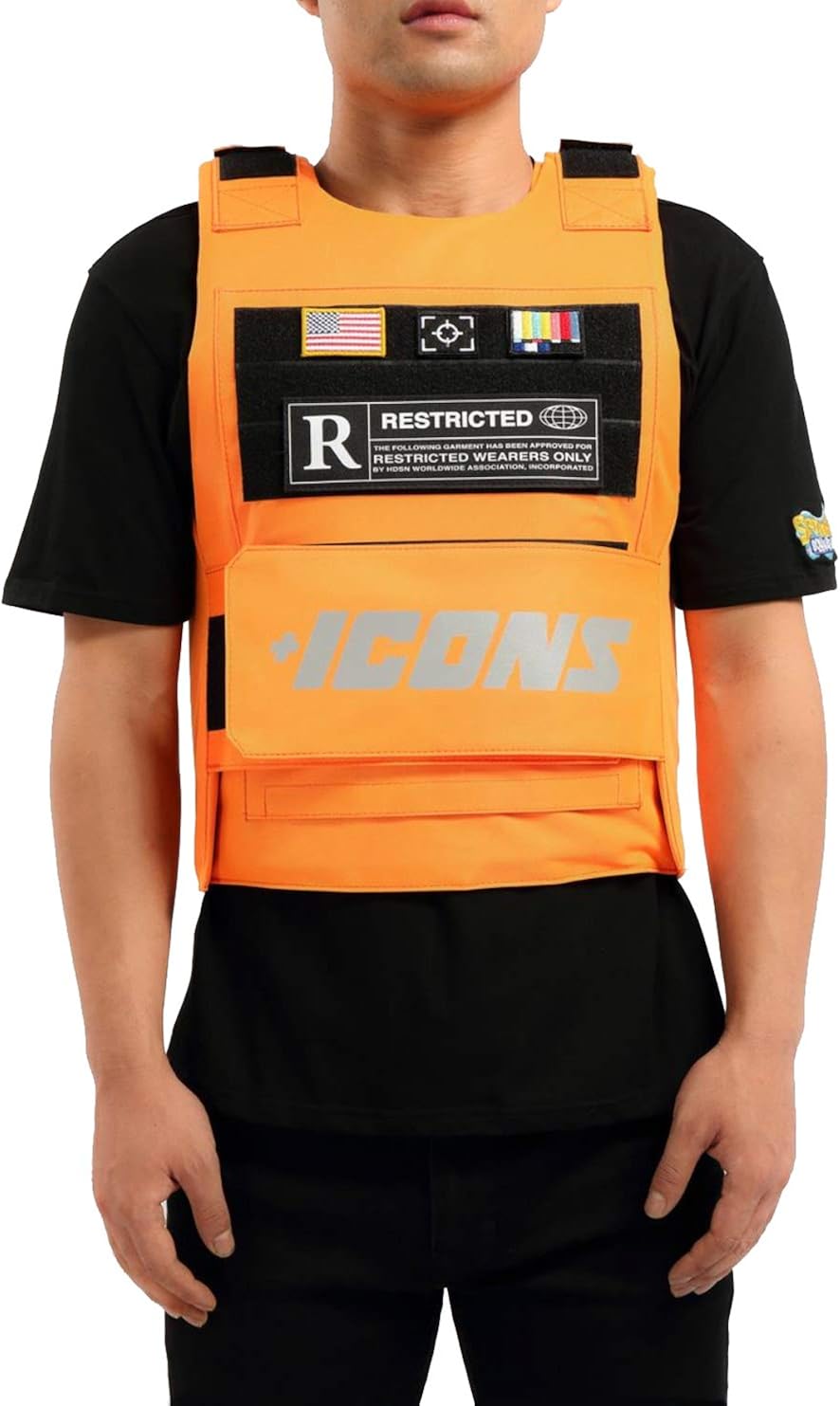 Hudson Outerwear Mens Icons Vest Orange Reflective (3M) Fashion Icon