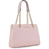 Montana West MEDIUM Tote Bag for Women Quilted Chain Handbags Shoulder Purse