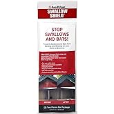 Bird B Gone - Swallow Shield - Transparent 3"x11" Adhesive Strips (2 Pack) - Nesting Deterrent for Eaves & Overhangs - Humane