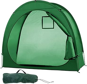 Amazon Co Jp ポップアップ自転車テント屋外自転車収納小屋耐久性のあるポリエステル雨風紫外線防止スペース節約ガーデン収納とプール収納 スポーツ アウトドア