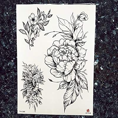 Tzxdbh 5pcs 25 Design Rose Horloge Autocollants De Tatouage