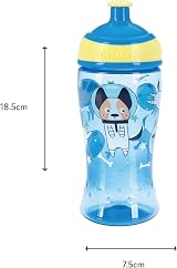Nuby Super Slurp Water Bottle 360ml No Spill 18m+ Beaker Pack of 2 view 5