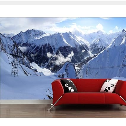 Meaosy Svizzera Montagne Inverno Alpi Neve Natura 3d Carta