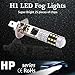 morefulls H1 LED Fog Lights Bulbs - 1600 Lumens 360° Beam Angle 6000k White With Projector (Set of 2)