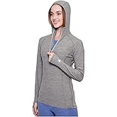 MERIWOOL Women’s Base Layer Hoodie Lightweight Merino Wool Long Sleeve Thermal