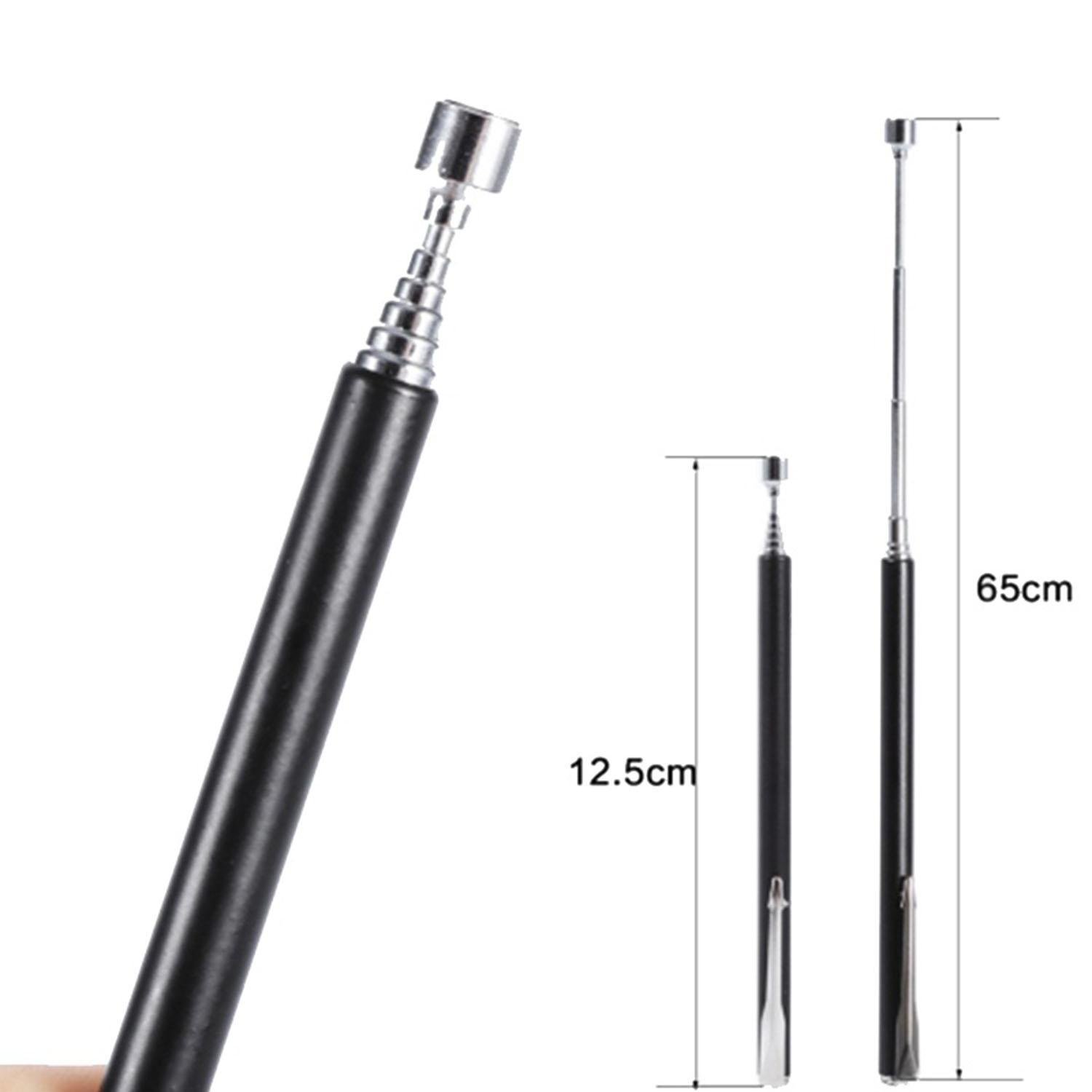 Asatr Magnetic Telescopic Pen Shape Pick Up Rod Stick Handheld Tools Adjustable Length Portable Ballpoint Pens