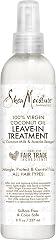 Shea Moisture 100% Virgin Coconut Oil Leave-in Treatment, Shine Curly and Tame Frizz for Tangle-Free Hair, All Natural certif