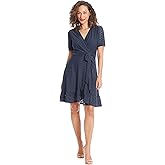 London Times Womens Summer Ruffle Short Dress | Cocktail Dress for Women | Petite Dresses for Women Party