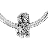 EvesErose Silver "POODLE GOLDEN DOODLE" Bead Sterling Charm Fits Pandora & Similar Bracelets