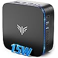 KAMRUI AK1 Plus Mini PC Computers, Intel 12th N95(up to 3.4GHz) Mini Desktop Computer 8GB RAM 256GB SSD, Micro PC Computer Support 4K HDMI, Desktop PC with Dual WiFi, BT4.2 for Business Home Office