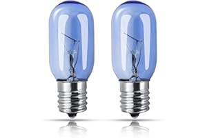 PWEOW Refrigerator Light Bulb 297048600 241552802, 40W, T8, for Frigidaire, Kenmore, Whirlpool, KitchenAid, Electrolux, AP3770086 AH976993 EA976993 Refrigerators Bulbs - 2 Pack