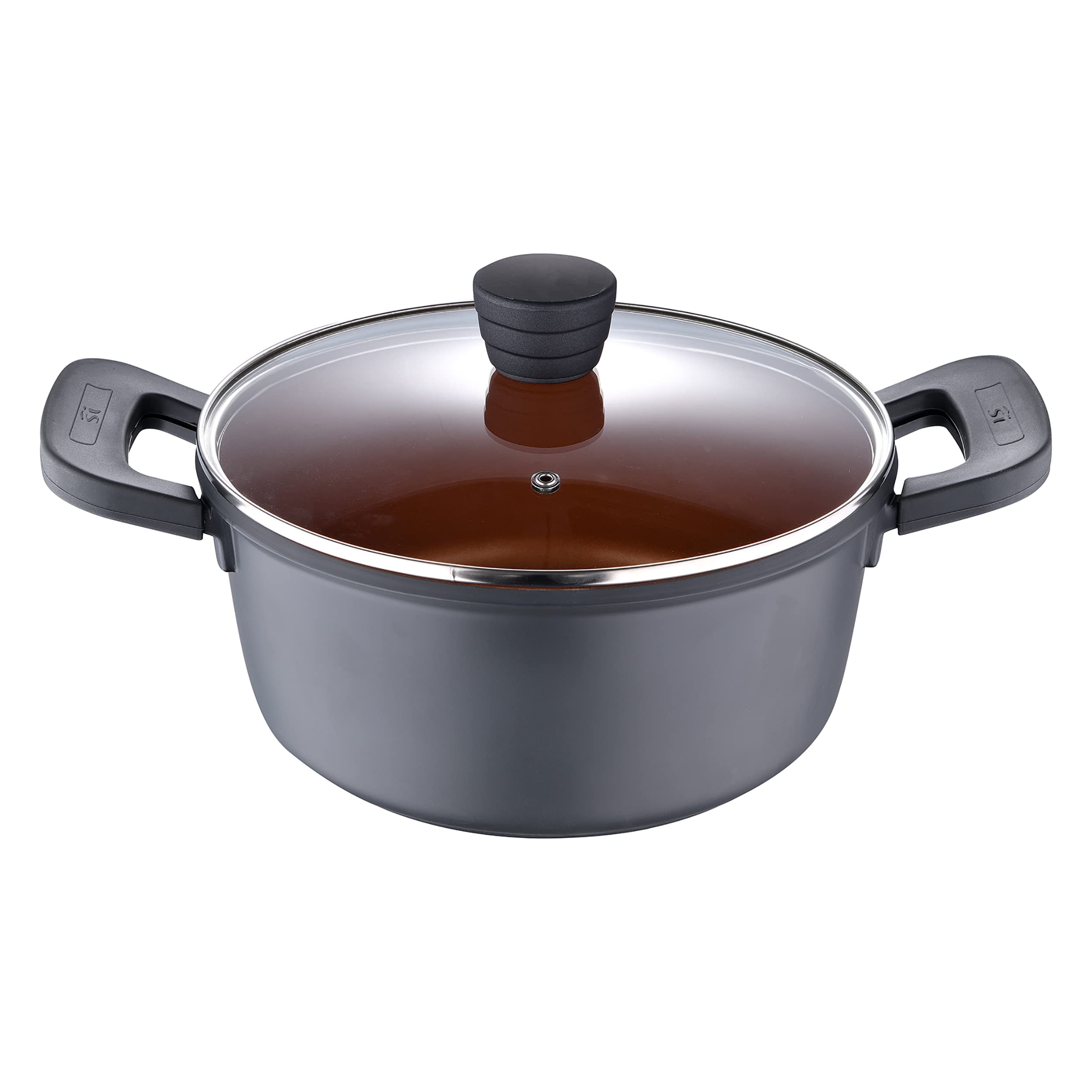 SAN-IGNACIO-Bronze-Cacerola-de-Cocina-de-24-cm-y-45L-Antiadherente-Fabricada-con-Aluminio-Fundido-Asas-con