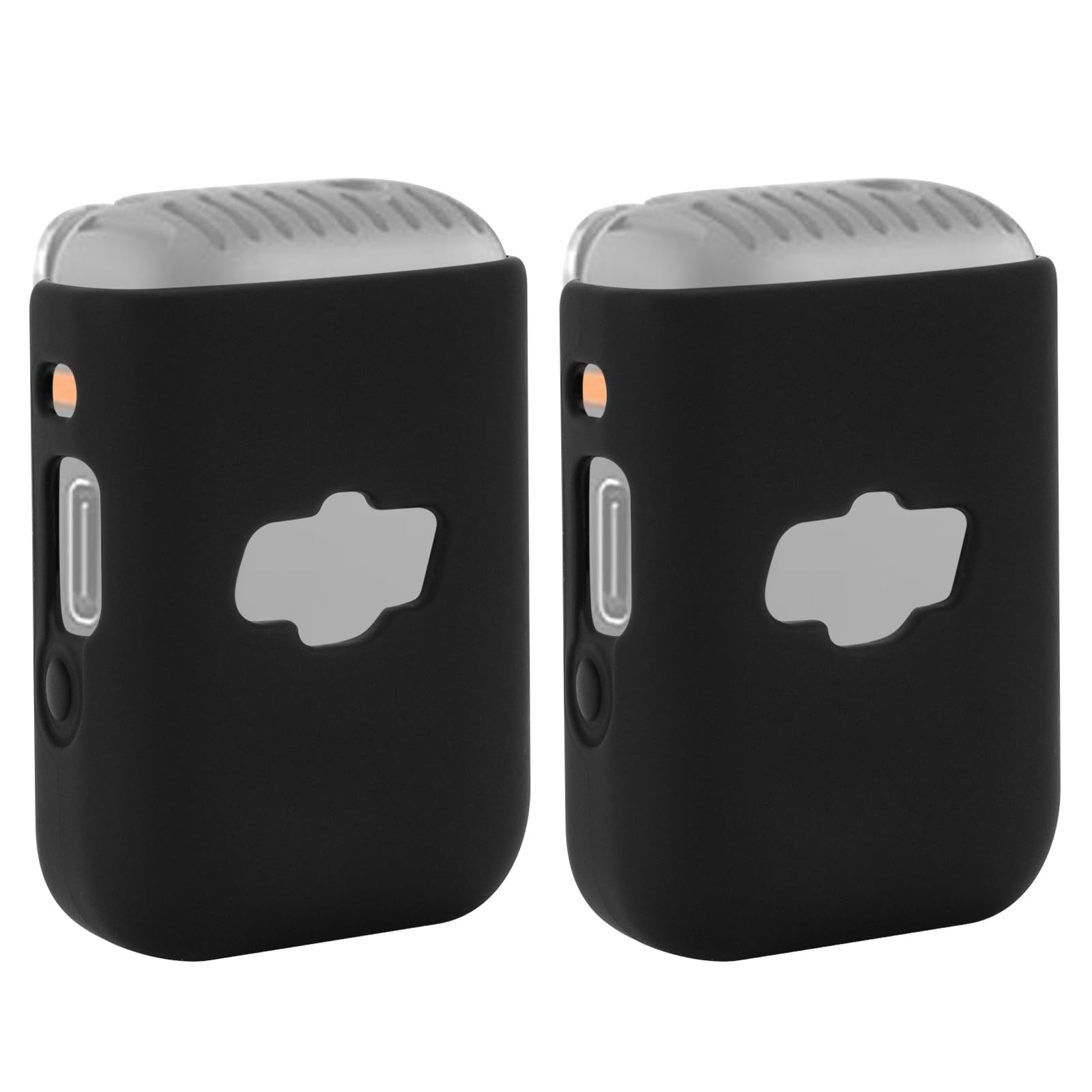 Geekria for Creators Microphone Case Cover Compatible with DJI Mic 2 Transmitter, Mic Silicone Protective Case Skin, Soft Microphone Sleeve Skin Shell Protector Cover (Black / 2 Pack)