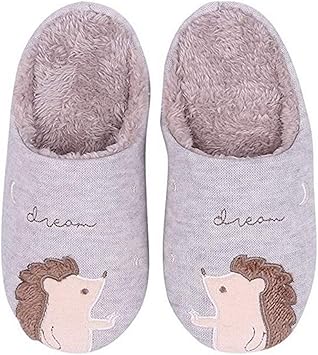 Amazon Nafanio Home コットンスリッパ ハリネズミ レディース 暖かい 雪 冬 ホーム メンズ インドア アウトドア カップルシューズ スリッパ ルームシューズ