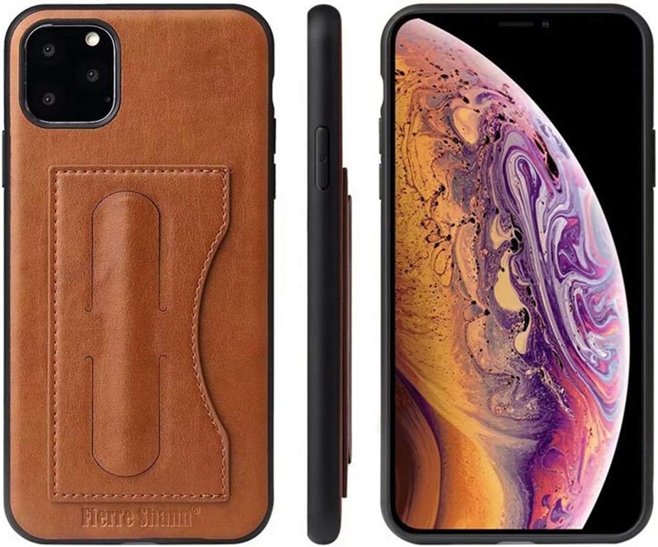 HUASANTAI SANTAI Compatible with iPhone 11 Pro Max Case, iPhone 11 Pro Max Full Protective Case with Credit Card Holder and Kickstand, Soft Shockproof Leather Case for iPhone 11 Pro Max (6.5 inch)