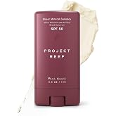 Project Reef SPF 50 Mineral Sunscreen Stick Compact Size, 0.5 oz | SPF50 Stick, Water-Resistant, Hawaii Reef Act 104 Compliant, Vegan, Ocean-Friendly