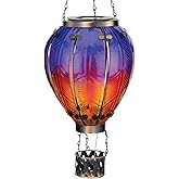 Regal Art & Gift 23.5 Inch Hot Air Balloon Solar Lantern – Hanging Solar-Powered LED Lights, Waterproof Portable Decorative O