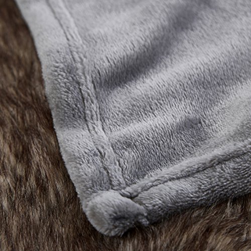 Merrylife Decorative Throw Blanket Ultra-Plush Comfort | Soft, Colorful, Oversized | Home, Couch, Outdoor, Travel Use | Large Size (90"102", GREY)