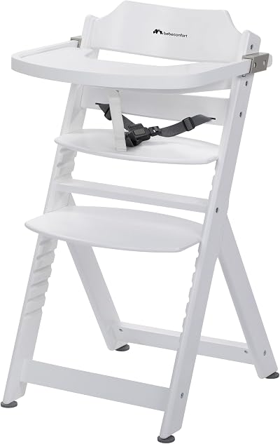 Bebeconfort Timba Evolutive Wooden Highchair 6 Months 10 Years White