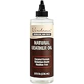 Verdana Leather Conditioner Oil – 8 Fl Oz – Plant-Based, Non-Toxic Leather Conditioner for Couches, Car Seats, Boots, Shoes, Jackets & Purses – Natural, Odorless Conditioning Oil