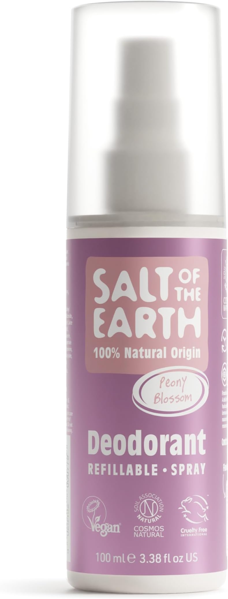 Salt Of The Earth Peony Blossom Refillable Natural Deodorant 100ml