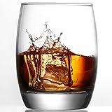Large 12 Oz Scotch Whiskey Glasses, Set of 6 Lead-Free Glass Cups, Classy Clear Old Fashioned Glass for Drinking Jameson, Irish Whiskey, Bourbon, Cocktails and Mixed Drinks