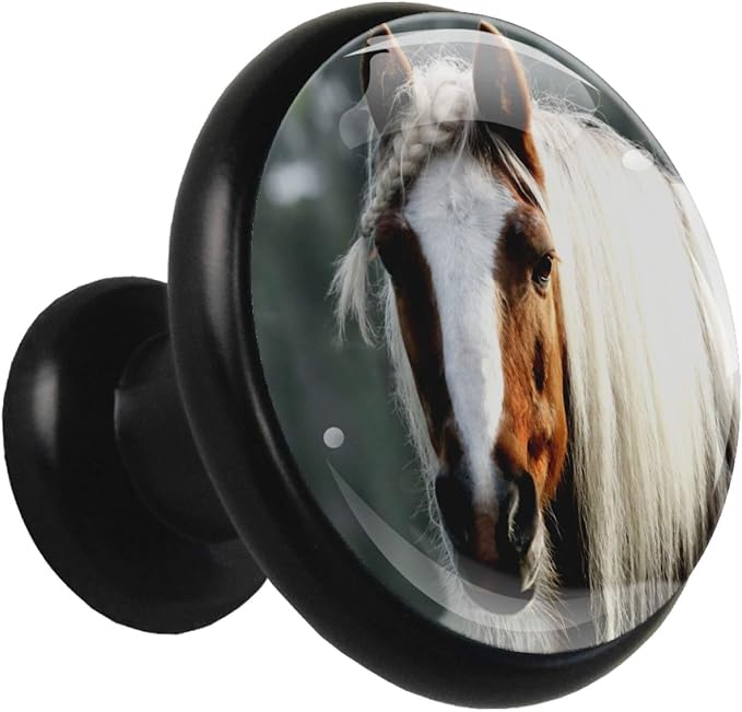 Gabinete perillas y tiradores Caballo marrón animal Perillas de