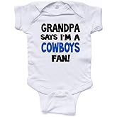 NanyCrafts' Grandpa Says I'm a Cowboys Fan Baby Bodysuit, Baby Cowboys Fan