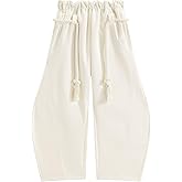 Aelfric Eden Super Baggy Barrel Sweatpants Wide Leg Pants for Women Men Casual Elastic Waist Unisex Lantern Trouser Pants