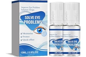 IIKENG Myopia Reversal Eye Drops, Eye Health Drops, Improve Eye Problem Solution Drops, Eye Wellness Drops, Eye Fatigue Relief, Blurred Vision and Clear Eyesight (2 Pcs)