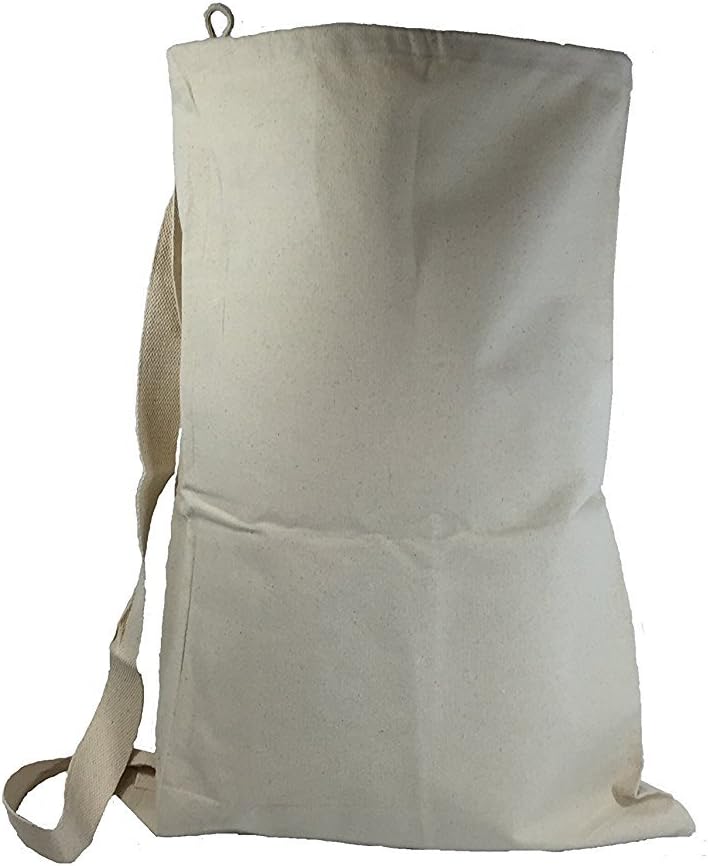 Heavy Canvas Laundry Bag With Handle Santa Bag Natural
